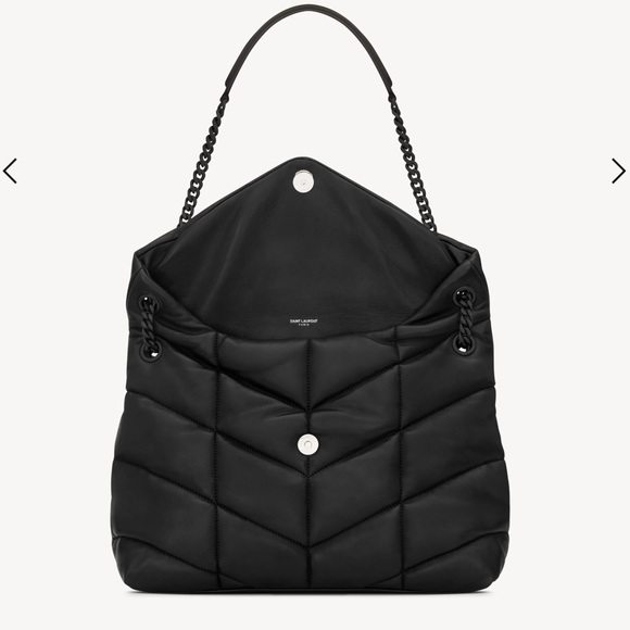 YSL PUFFER MEDIUM IN NAPPA LEATHER black - Picture 4 of 9